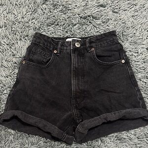 Zara Black Jean Shorts
